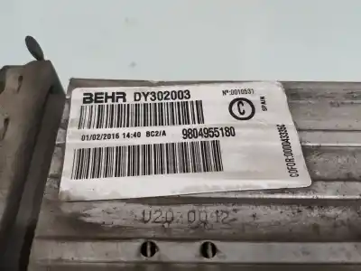 Peça sobressalente para automóvel em segunda mão intercooler por peugeot 508 access referências oem iam 9804955180  