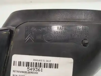 Pezzo di ricambio per auto di seconda mano retrovisore destro per peugeot 508 access riferimenti oem iam 0210077  