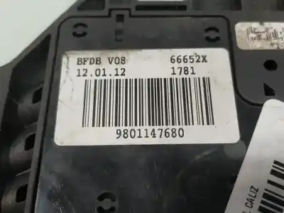 Second-hand car spare part fuse box unit for citroen c3 business oem iam references 9801147680  