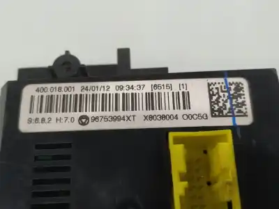 Peça sobressalente para automóvel em segunda mão comando de sofagem (chauffage / ar condicionado) por citroen c3 business referências oem iam 96753994xt  