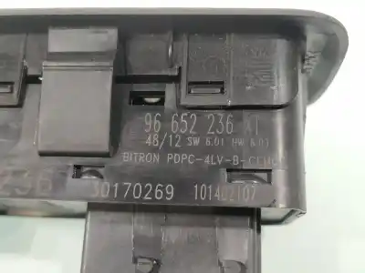 Second-hand car spare part left front power window switch for citroen c3 business oem iam references 96652236xt  