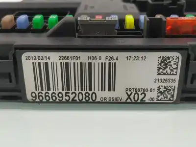 Pezzo di ricambio per auto di seconda mano scatola relè/fusibili per citroen c3 business riferimenti oem iam 9666952080  