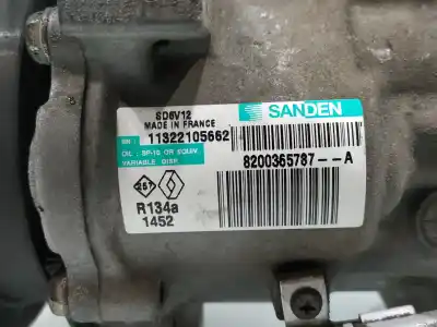 Second-hand car spare part air conditioning compressor for renault clio iii confort dynamique oem iam references 8200365787a  