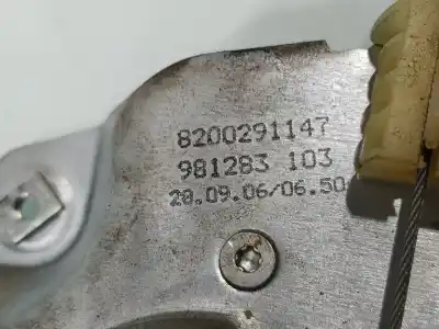 Peça sobressalente para automóvel em segunda mão elevador de vidros dianteiro direito por renault clio iii confort dynamique referências oem iam 8200291147  
