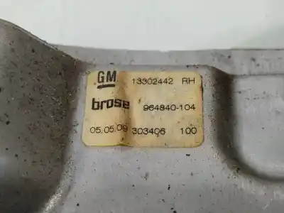 Second-hand car spare part rear right window regulator for opel insignia berlina cosmo oem iam references 13302442