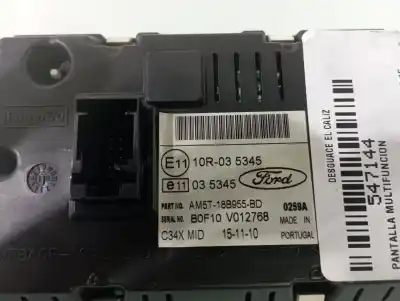 Peça sobressalente para automóvel em segunda mão display gps / multimídia por ford cmax titanium referências oem iam am5t18b955bd  