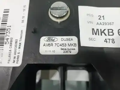 Pezzo di ricambio per auto di seconda mano leva del cambio per ford cmax titanium riferimenti oem iam av6r7c453mkb  