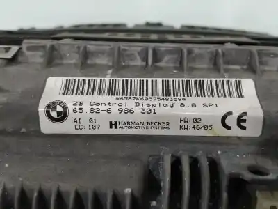Second-hand car spare part multifunction display for bmw serie 7 e65 e66 730d oem iam references 65826986301  