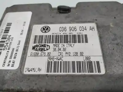 Peça sobressalente para automóvel em segunda mão Centralina De Motor Uce por SEAT IBIZA 6L1 Cool Referências OEM IAM 036906034AH  