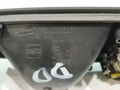 Pezzo di ricambio per auto di seconda mano MANIGLIA INTERNA ANTERIORE DESTRA per SEAT LEON 1P1 Reference Riferimenti OEM IAM 5P0837114  