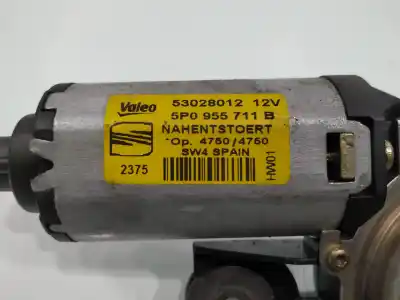 Second-hand car spare part rear windshield wiper motor for seat leon 1p1 reference oem iam references 5p0955711b  