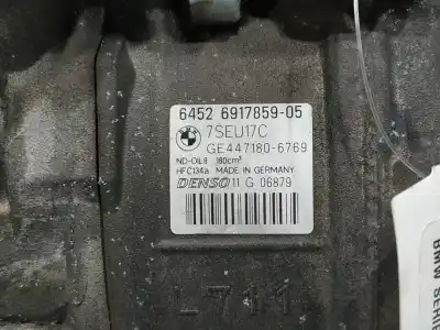 Peça sobressalente para automóvel em segunda mão compressor de ar condicionado a/a a/c por bmw serie 7 e65 e66 730d referências oem iam 64526917859  
