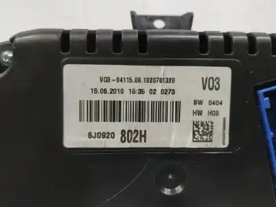 Peça sobressalente para automóvel em segunda mão quadrante por seat ibiza (6j5) reference referências oem iam 6j0920802h  