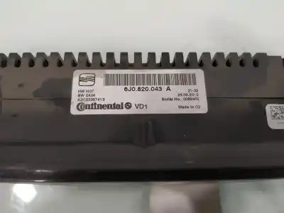 Peça sobressalente para automóvel em segunda mão comando de sofagem (chauffage / ar condicionado) por seat ibiza (6j5) reference referências oem iam 6j0820043a  