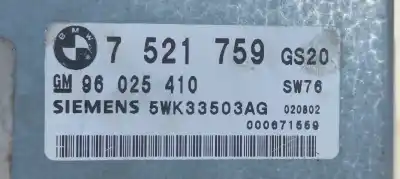 Second-hand car spare part automatic gearbox control unit for bmw x5 (e53) 3.0 24v cat oem iam references 5wk33503ag 7521759 96025410