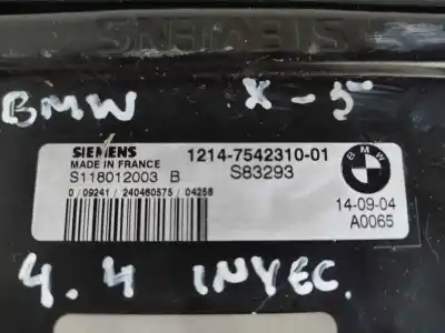 Автозапчасти б/у блок управления двигателем за mini mini (r50,r53) 1.6 16v cat ссылки oem iam s118012003 1214754231001 s83293