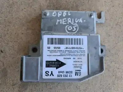 Second-hand car spare part AIRBAG CONTROL UNIT for OPEL MERIVA B  OEM IAM references 13203620  YST01037718