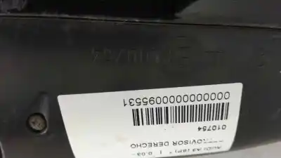 Peça sobressalente para automóvel em segunda mão espelho retrovisor direito por audi a3 (8p) 1.4 tfsi ambiente 125 cv / 92 kw referências oem iam 010754  rso408502