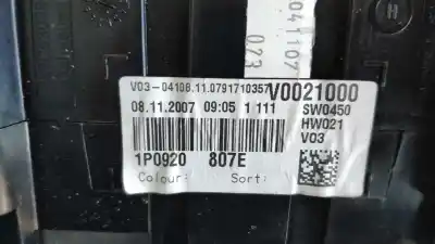 Peça sobressalente para automóvel em segunda mão quadrante por seat leon (1p1) 1.9 tdi 105 cv / 77 kw referências oem iam 110080368015  1p0920807e