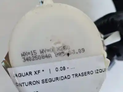 Peça sobressalente para automóvel em segunda mão cinto de segurança traseiro esquerdo por jaguar xf 3.0 v6 diesel cat referências oem iam 33035173  34025084a