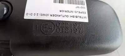 Second-hand car spare part interior rearview mirror for mitsubishi outlander (cw0) 2.0 di-d intense plus oem iam references 022197  012197