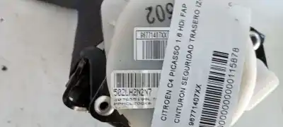 Автозапчасти б/у задний левый ремень безопасности за citroen c4 picasso seduction ссылки oem iam 96771407xx  502lh2n2n7