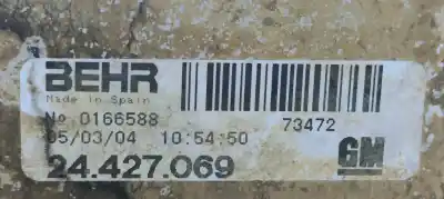 Peça sobressalente para automóvel em segunda mão intercooler por opel combo 1.7 16v dti cat (y 17 dt / lr6) referências oem iam 24427069  
