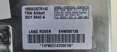 Автозапчастина б/у передня ліва бічна подушка безпеки для land rover range rover (lm) td6 vogue посилання на oem iam ehm000130  
