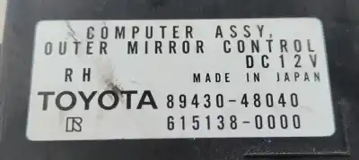 Pezzo di ricambio per auto di seconda mano modulo elettronico per lexus rx 300 (mcu35) 3.0 v6 cat riferimenti oem iam 8943048040  