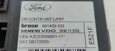 Автозапчасти б/у мотор переднего левого стекла за ford focus berlina (cap) motor 1.6 ltr. - 80 kw tdci cat ссылки oem iam 0130822215  