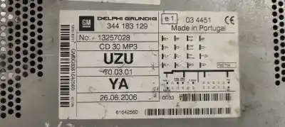 Автозапчасти б/у аудиосистема / радио cd за opel corsa d 1.7 16v cdti ссылки oem iam 344183129  