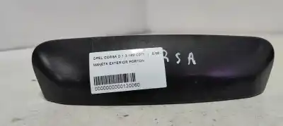 Pezzo di ricambio per auto di seconda mano MANIGLIA ESTERNA DEL CANCELLO per OPEL CORSA D  Riferimenti OEM IAM   