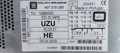 Автозапчасти б/у аудиосистема / радио cd за opel corsa d 1.0 12v cat (a 10 xep / ldb) ссылки oem iam 497316088  