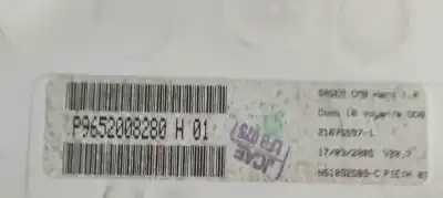 Pezzo di ricambio per auto di seconda mano pannello degli strumenti per citroen c3 motor 1.4 ltr. - 50 kw hdi riferimenti oem iam p9652008280h01  