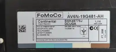 Автозапчастина б/у електронний модуль для ford grand c-max trend посилання на oem iam av6n19g481ah  