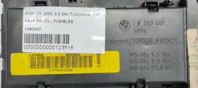 Second-hand car spare part fuse box unit for bmw x5 (e53) 3.0 24v turbodiesel cat oem iam references 8380407  