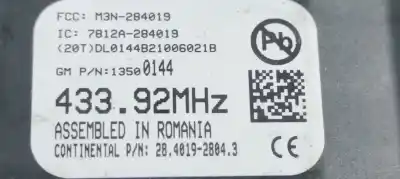 Second-hand car spare part electronic module for opel astra j lim. selective oem iam references m3n284019  