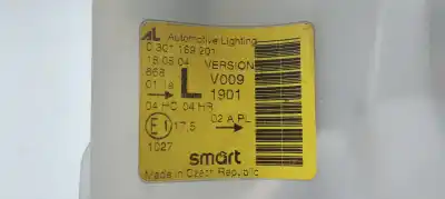 Peça sobressalente para automóvel em segunda mão farol / farolim esquerdo por smart cabrio 0.8 cdi referências oem iam 1301169201  