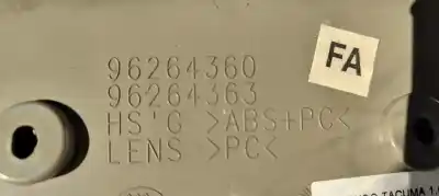 Second-hand car spare part interior light for daewoo tacuma sx-plus oem iam references 96264360  