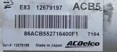 Peça sobressalente para automóvel em segunda mão centralina de motor uce por opel corsa e color edition referências oem iam 12679197  