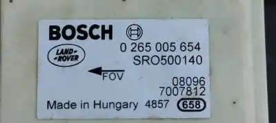 Peça sobressalente para automóvel em segunda mão módulo eletrônico por land rover range rover (lm) 3.6 td v8 referências oem iam 0265005654  