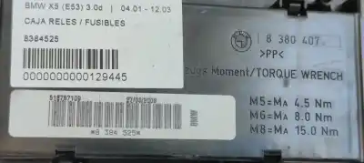 Second-hand car spare part fuse box unit for bmw x5 (e53) 3.0d oem iam references 8384525  