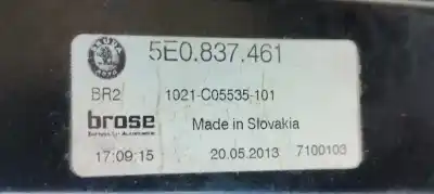 Second-hand car spare part driver left window regulator for skoda octavia combi (5e5) ambition oem iam references 5e0837461  