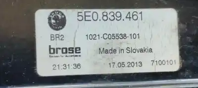 Second-hand car spare part rear left window regulator for skoda octavia combi (5e5) ambition oem iam references 5e0839461  