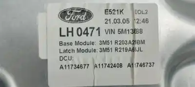 Автозапчасти б/у регулятор стекла переднего левого за ford focus c-max (cap) 1.6 tdci cat ссылки oem iam 3m51r203a29bm  