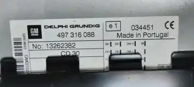 Second-hand car spare part audio system / radio cd for opel corsa d catch me oem iam references 13262382  