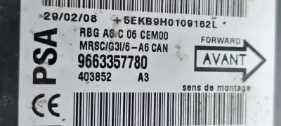 Second-hand car spare part airbag control unit for citroen c2 1.4 hdi oem iam references 9663357780  