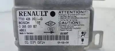 Автозапчастина б/у блок управління подушками безпеки для renault clio ii fase ii (b/cb0) 1.2 58 cv / 43 kw посилання на oem iam 7700428310g  