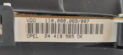 Peça sobressalente para automóvel em segunda mão quadrante por opel zafira a elegance referências oem iam 24419565dk  