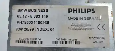 Peça sobressalente para automóvel em segunda mão sistema de áudio / rádio cd por bmw serie 3 berlina (e46) 320d referências oem iam 65128383149  